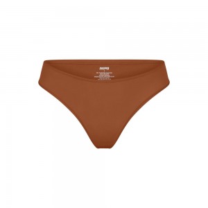 Bronze Brown Skims Fits Everybody Cheeky Women's Brief | 93658-MSQO