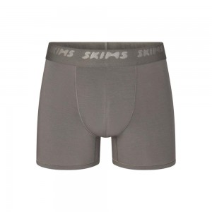 Gunmetal Grey Skims Stretch 3 Inch Boxer Men's Brief | 61748-YUQV