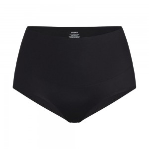 Onyx Black Skims Smoothing Intimates High-Waisted Women's Brief | 25631-FNUL