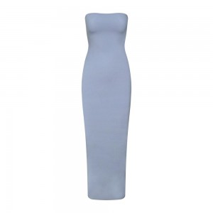 Slate Grey Skims Fits Everybody Tube Women's Dress | 16720-ABHR