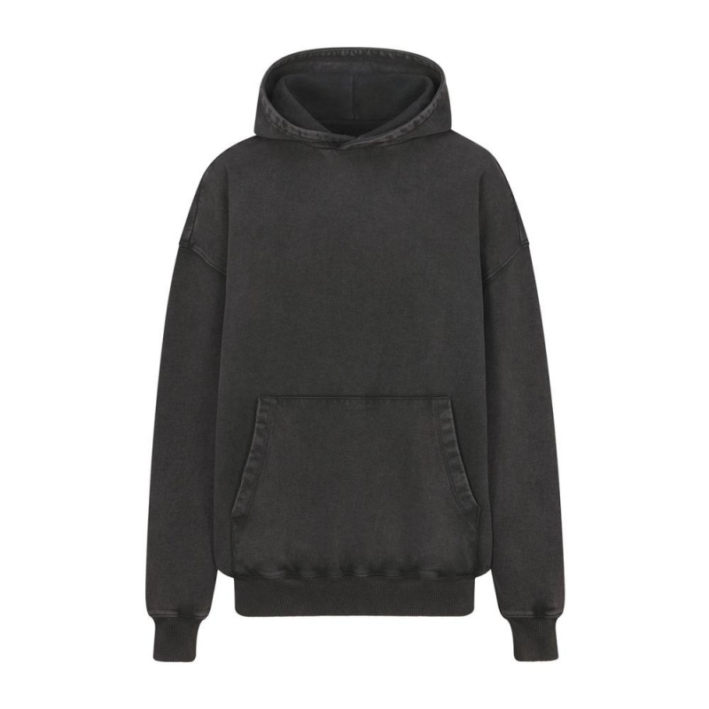 Ash Black Skims Boyfriend Fleece Women\'s Hoodie | 23467-TQRK